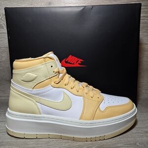 Nike WOMENS SIZE 11.5 Air Jordan 1 Elevate High Celestial Gold White DN3253-200